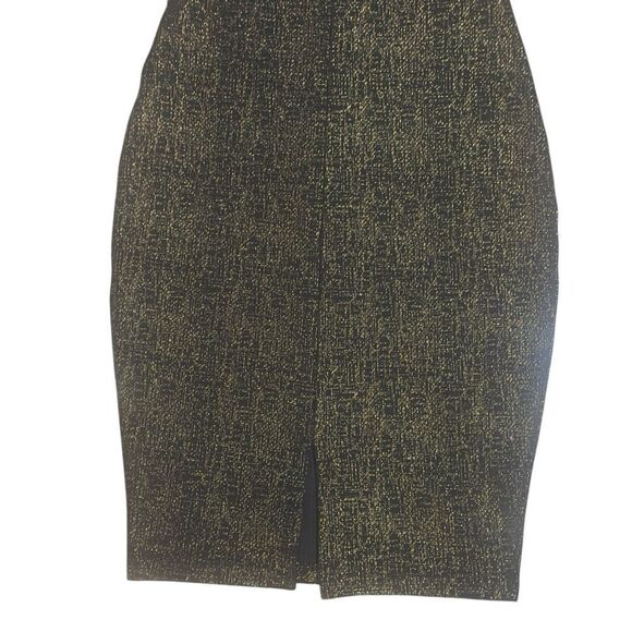 Windsor Elegant Black & Gold Metallic Strapless Mini Dress Size S Chico - Picture 7 of 13